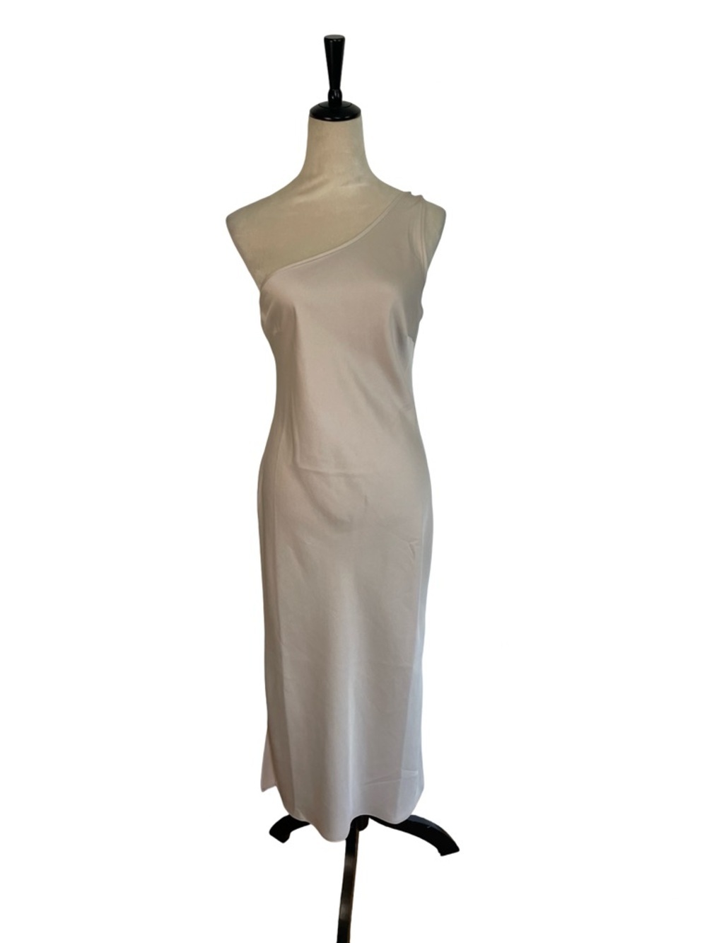 BHLDN One-Shoulder Cream Midi Dress - Picture 2 of 5